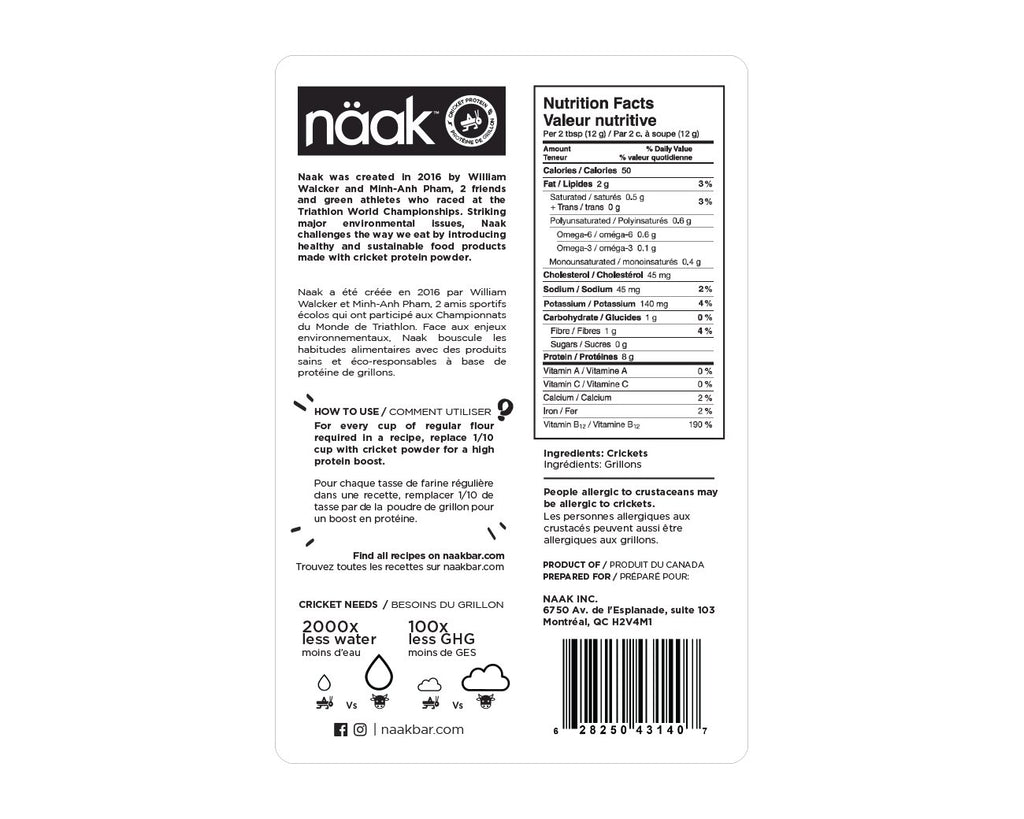 Cricket Protein Powder 100% | 113g(4oz)